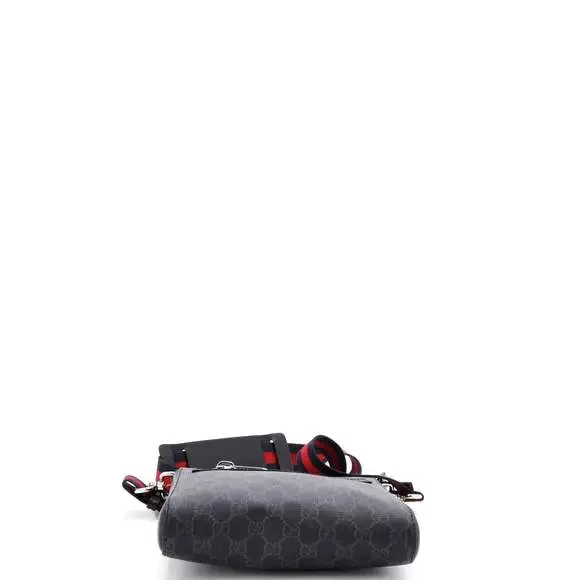 Gucci Web Strap Front Zip Messenger Bag #237626G91B - Picture 4 of 7